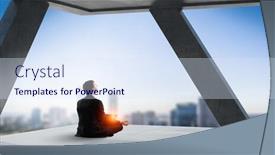  Presentation with mix berry mixed berries - Presentation design featuring finding-inner-balance-mixed-media background and a sky blue colored foreground