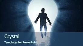  Presentation with best solution - Amazing presentation theme having finding problem solution mixed media backdrop and a ocean colored foreground