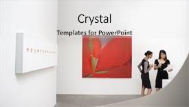  Presentation with fine art - Slides consisting of fine art - two woman standing next background and a white colored foreground