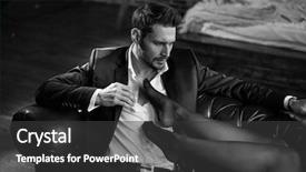  Presentation with fine art - Amazing PPT theme having analogic - fine art photo analog style backdrop and a dark gray colored foreground