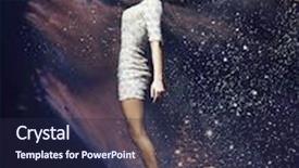  Presentation with fine art - Colorful PPT layouts enhanced with women movements - fine art photo backdrop and a wine colored foreground