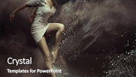  Presentation with fine art - Theme having fine art photo background and a dark gray colored foreground