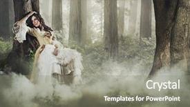  Presentation with fine art - Presentation featuring fine art photo background and a gray colored foreground