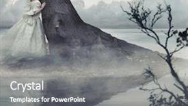  Presentation with fine art - Audience pleasing slides consisting of fine art photo backdrop and a gray colored foreground