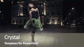  Presentation with fine art - Colorful slides enhanced with fine art photo backdrop and a gray colored foreground