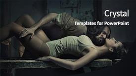  Presentation with fine art - Amazing PPT theme having fine art photo backdrop and a dark gray colored foreground