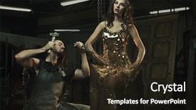  Presentation with fine art - PPT theme enhanced with fine art photo background and a wine colored foreground