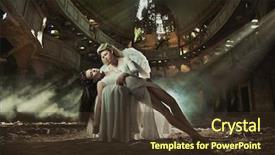  Presentation with fine art - Slide deck consisting of fine art photo background and a tawny brown colored foreground