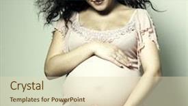  Presentation with fine art - Amazing theme having fine art portrait of young backdrop and a soft green colored foreground