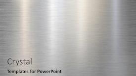  Presentation with brushed metal - Presentation theme enhanced with fine brushed metal steel or aluminum texture background and a light gray colored foreground