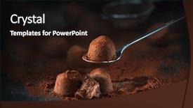  Presentation with food cocoa - Cool new presentation theme with fine day - chocolate truffles homemade fresh truffle backdrop and a wine colored foreground