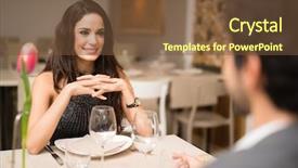  Presentation with couple nature luxury - Amazing presentation theme having fine day - couple having dinner backdrop and a tawny brown colored foreground