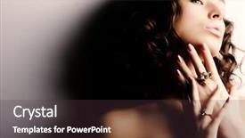  Presentation with art - Theme with beautiful woman fashion art photo background and a tawny brown colored foreground