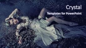  Presentation with bond - Theme enhanced with free jewelry - bond beauty laying background and a navy blue colored foreground