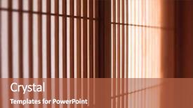  Presentation with japanese - Slide set consisting of japanese shoji screen with very background and a red colored foreground