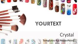  Presentation with nail art - Amazing presentation having fine print - nail art handmade colorful nails backdrop and a white colored foreground