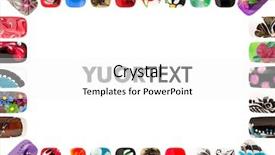  Presentation with nail art - Presentation design featuring fine print - nail art handmade colorful nails background and a white colored foreground