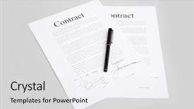  Presentation with pair - PPT theme with businessman showing the book of big idea diagram as concept background and a dark gray colored foreground