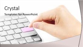  Presentation with keys - Slides enhanced with blue magic genesis computer generated background and a navy blue colored foreground