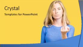  Presentation with coral reefs blue water beautiful sky - Audience pleasing slides consisting of finger impolite and rude fuck backdrop and a yellow colored foreground