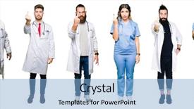  Presentation with people collage - Slide deck with finger impolite and rude fuck background and a  colored foreground