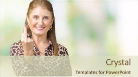  Presentation with rich - Beautiful slide deck featuring finger impolite and rude fuck backdrop and a soft green colored foreground