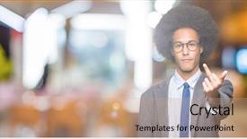 Presentation with african american in business - Beautiful PPT layouts featuring finger impolite and rude fuck backdrop and a  colored foreground