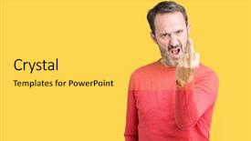  Presentation with middle century - Presentation having finger impolite and rude fuck background and a  colored foreground