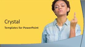  Presentation with african american protest - Cool new slides with finger impolite and rude fuck backdrop and a  colored foreground