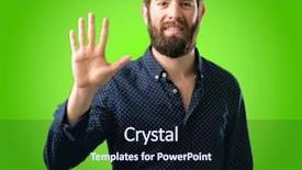  Presentation with beard - Audience pleasing presentation theme consisting of finger is the number five backdrop and a wine colored foreground