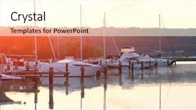  Presentation with new york - Cool new presentation theme with finger lakes - marina on lake cayuga backdrop and a cream colored foreground