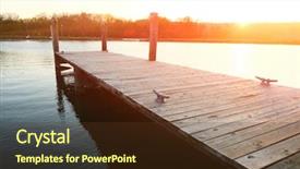  Presentation with harlem new york - Audience pleasing presentation theme consisting of finger lakes - marina on lake cayuga backdrop and a tawny brown colored foreground