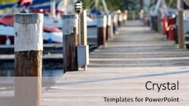  Presentation with new york - Presentation theme consisting of finger lakes - marina on lake cayuga background and a light gray colored foreground