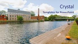  Presentation with knitting - Theme enhanced with finger lakes - seneca knitting mills background and a sky blue colored foreground