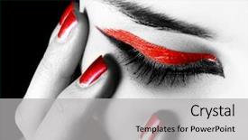  Presentation with manicure - Cool new presentation with finger nail - nice manicure and a beautiful backdrop and a light gray colored foreground