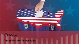  Presentation with padlock - PPT theme enhanced with finger padlock - cropped hand of man background and a red colored foreground