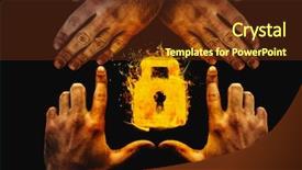  Presentation with potter hands making in clay - Colorful slide set enhanced with finger padlock - hands making house shape backdrop and a  colored foreground