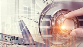  Presentation with mass media and sosial media - Slide deck consisting of finger padlock - woman open safe mixed media background and a coral colored foreground