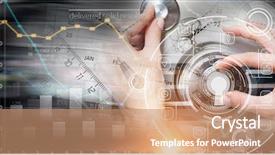  Presentation with safe medicine - Slides featuring finger padlock - woman open safe background and a  colored foreground