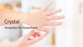  Presentation with finger point - Amazing slide deck having finger point emotional freedom technique backdrop and a lemonade colored foreground