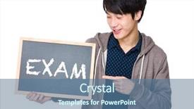  Presentation with finger point - Beautiful PPT theme featuring  backdrop and a  colored foreground