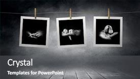  Presentation with newborn - Slides having finger print - images collection line of newborn background and a gray colored foreground