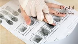  Presentation with fingerprints - Presentation having finger print - taking fingerprints background and a lemonade colored foreground