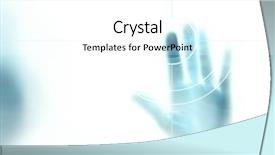  Presentation with fingerprint - PPT theme with finger print - technology fingerprint background and a white colored foreground