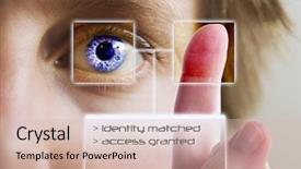  Presentation with iris - Beautiful presentation featuring finger print being compared backdrop and a lemonade colored foreground