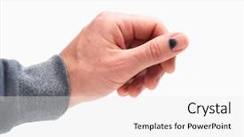  Presentation with nursing pain - Audience pleasing PPT layouts consisting of finger punch - black nail hammer backdrop and a white colored foreground