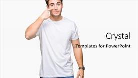  Presentation with nose - Slides having finger to face and nose background and a white colored foreground