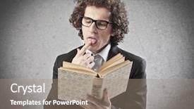  Presentation with professor - Presentation theme having finger to turn the page background and a coral colored foreground