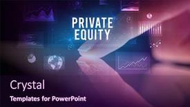  Presentation with equity - Presentation having charts and private equity background and a wine colored foreground
