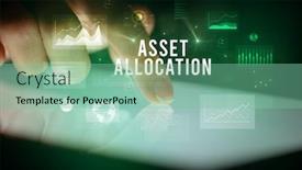  Presentation with finger - PPT layouts enhanced with finger-touching-tablet-with-charts background and a seafoam green colored foreground